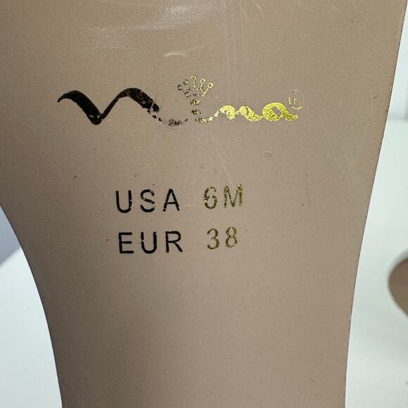 NINA HIDI BLOCK HEEL OPEN TOE MEMORY FOAM KITTEN HEELS IN WHITE‎ NWOB SIZE 6M - Picture 13 of 14